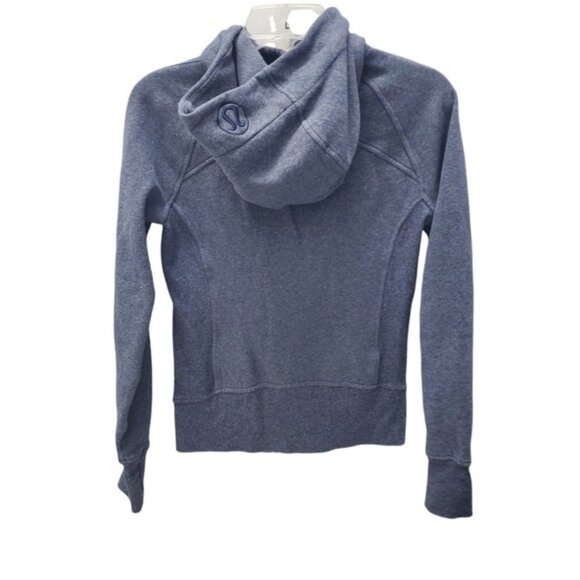 lululemon Scuba Hoodie Blue Zip Front & Pockets - Picture 12 of 12